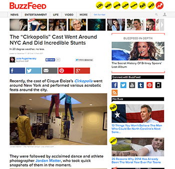 Circus Among Us featured on Buzzfeed